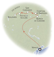Dolomites Italy Map